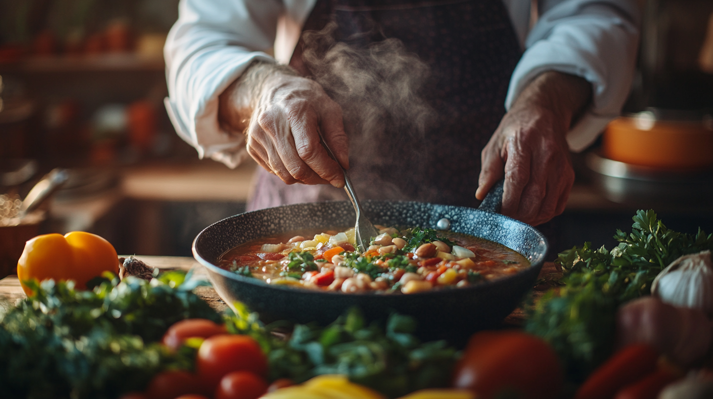Активна възрастна жена се наслаждава на здравословно хранене